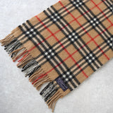 80's〜90's｜Nova Check Cashmere Muffler｜Made in England - NEWSED