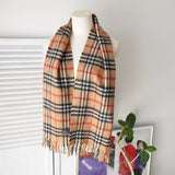 80's〜90's｜Nova Check Cashmere Muffler｜Made in England - NEWSED
