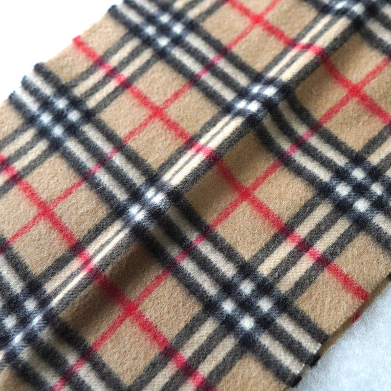 80's〜90's｜Nova Check Cashmere Muffler｜Made in England - NEWSED