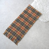 80's〜90's｜Nova Check Cashmere Muffler｜Made in England - NEWSED