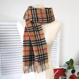 80's〜90's｜Nova Check Cashmere Muffler｜Made in England - NEWSED