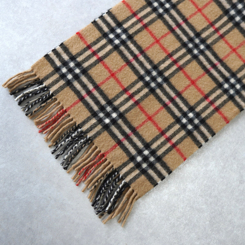 80's〜90's｜Nova Check Cashmere Muffler｜Made in England - NEWSED