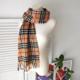 80's〜90's｜Nova Check Cashmere Muffler｜Made in England - NEWSED