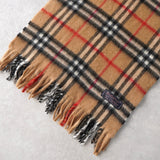 80's〜90's｜Nova Check Cashmere Muffler｜Made in England - NEWSED