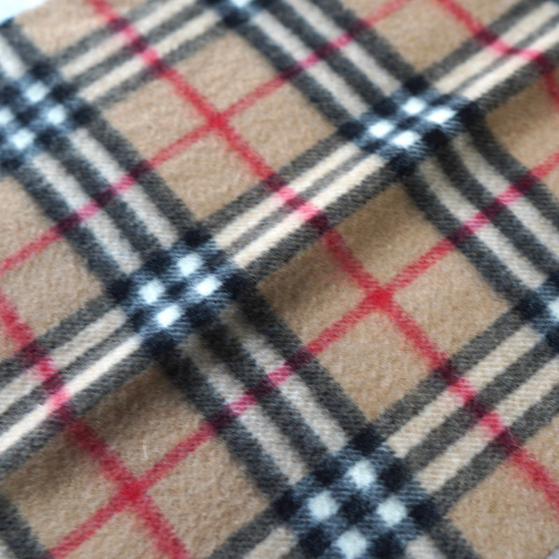 80's〜90's｜Nova Check Cashmere Muffler｜Made in England - NEWSED