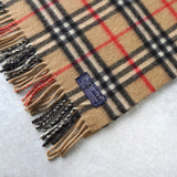 80's〜90's｜Nova Check Cashmere Muffler｜Made in England - NEWSED