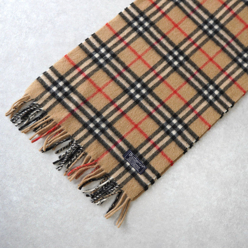 80's〜90's｜Nova Check Cashmere Muffler｜Made in England - NEWSED