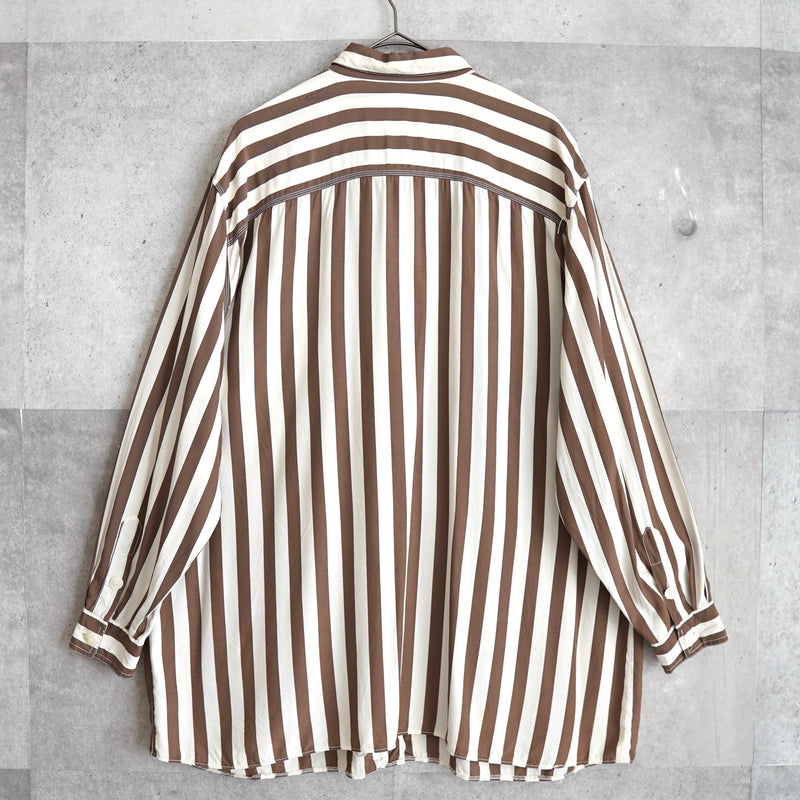 80's｜Embroidered Stripe Shirt - NEWSED
