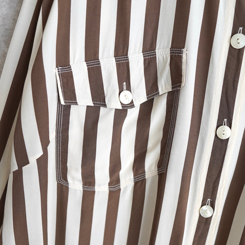 80's｜Embroidered Stripe Shirt - NEWSED