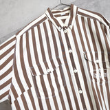 80's｜Embroidered Stripe Shirt - NEWSED