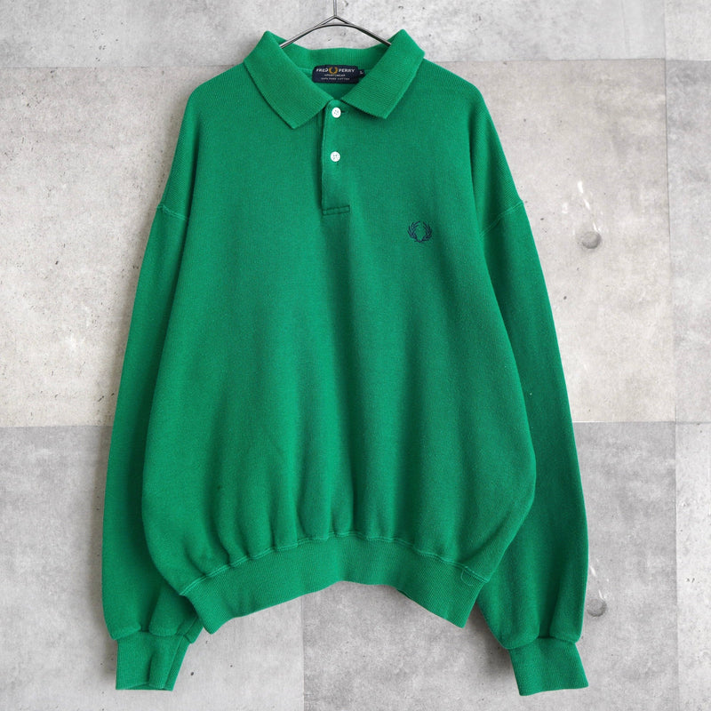 80's｜Logo Embroidery Collar Sweatshirt - NEWSED