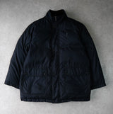 イヴサンローラン ヴィンテージ YSLロゴ ダウンジャケット ネイビー メンズ