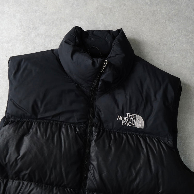 ザ ノースフェイス ヌプシ 700フィル ロゴ ダウンベスト ブラック