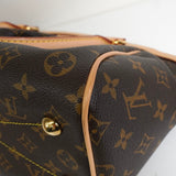 ルイ・ヴィトン モノグラム ティボリPM レザー ハンドバッグ ブラウン M40143