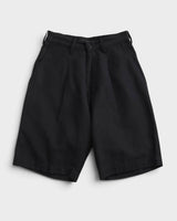 ワイズ ヨウジヤマモト リネン混 ショートパンツ スラックス ブラック サイズ1 レディース