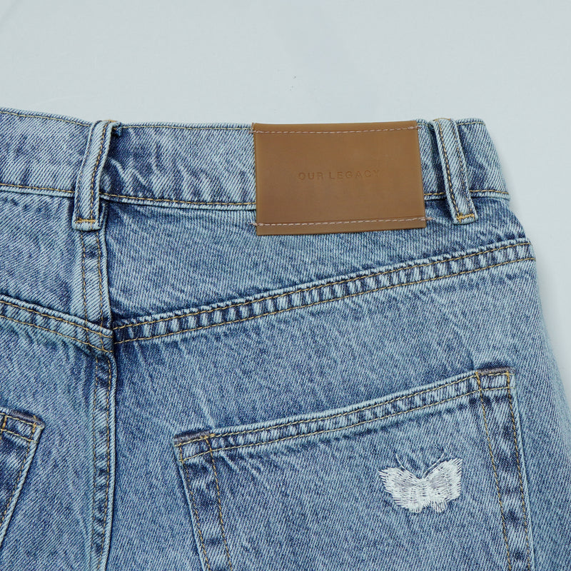 アワーレガシー 25SS VAST CUT バタフライ 刺繍 デニム ブルー