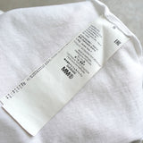 エムエムシックス メゾン マルジェラ ロゴプリント オーバーサイズ Tシャツ ホワイト