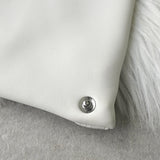 エムエムシックス メゾン マルジェラ ジャパニーズバッグ ミニ レザー ハンドバッグ ホワイト