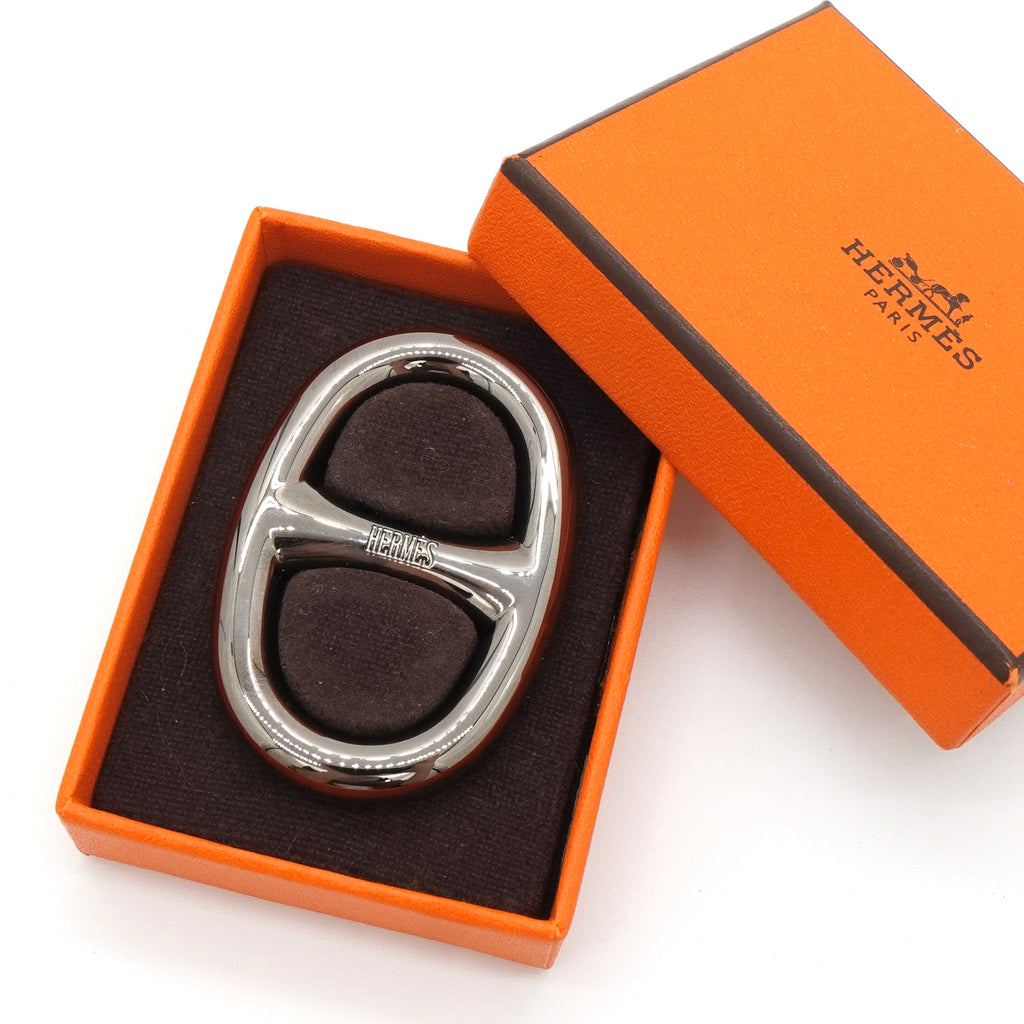 エルメス シェーヌダンクル メタル スカーフリング 箱付き