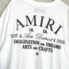 アミリ Arts District Tee ロゴ 両面プリント Tシャツ ホワイト タグ付き未使用品