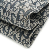 クリスチャン ディオール トロッター キャンバス / レザー トートバッグ ネイビー