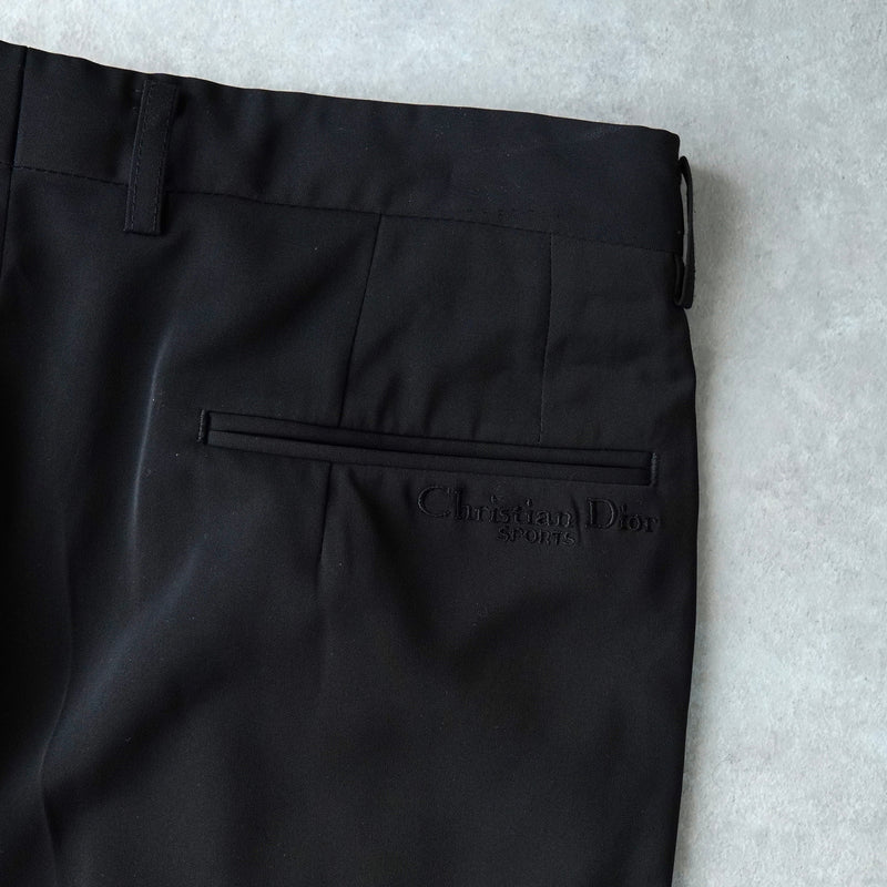 クリスチャン ディオール ヴィンテージ ツータック スラックス ブラック