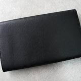 プラダ  サフィアーノレザー トライアングルロゴ 二つ折り財布 ブラック