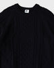 NL CABLE KNIT L/S ナイキ スウッシュ ケーブル編み ニット ブラック Lサイズ メンズ レディース