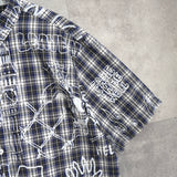 Palace Paint Check Short Sleeve Shirt, Blue