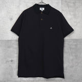 Vivienne Westwood Orb Embroidered Short Sleeve Polo Shirt in Black