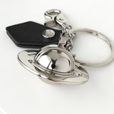 ヴィヴィアン ウエストウッド ラージ オーブ レザー シルバー チャーム キーホルダー