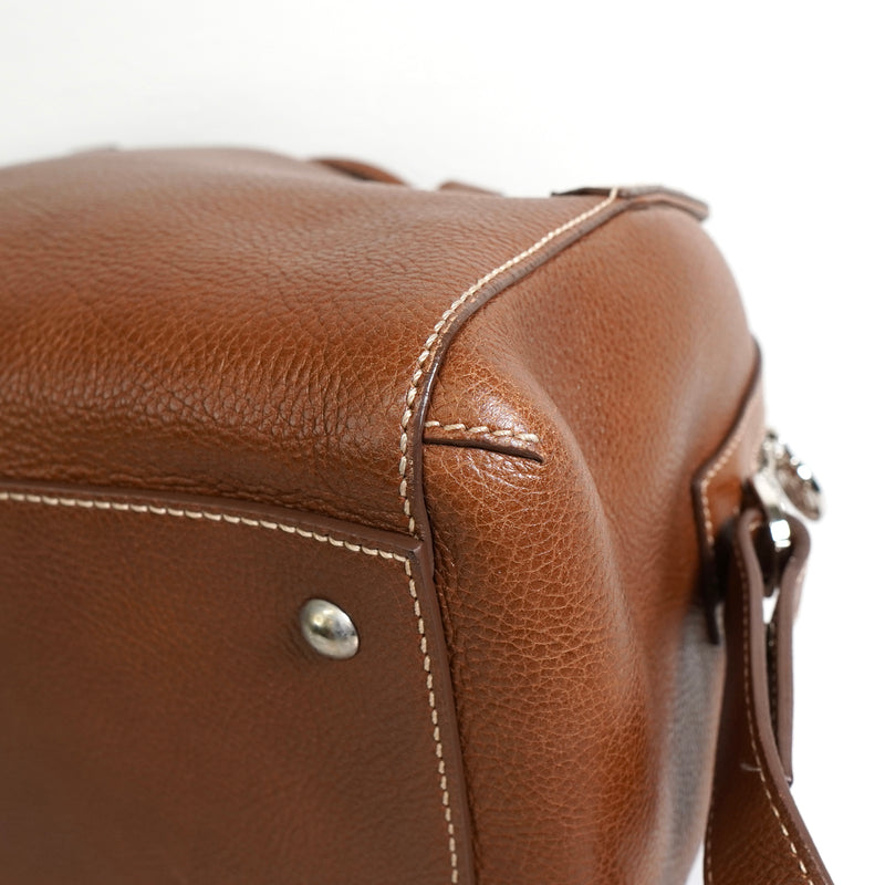 カルティエ マルチェロ レザー 2way ハンドバッグ ショルダーバッグ ブラウン