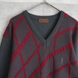 90's｜Logo V-neck Sweater
