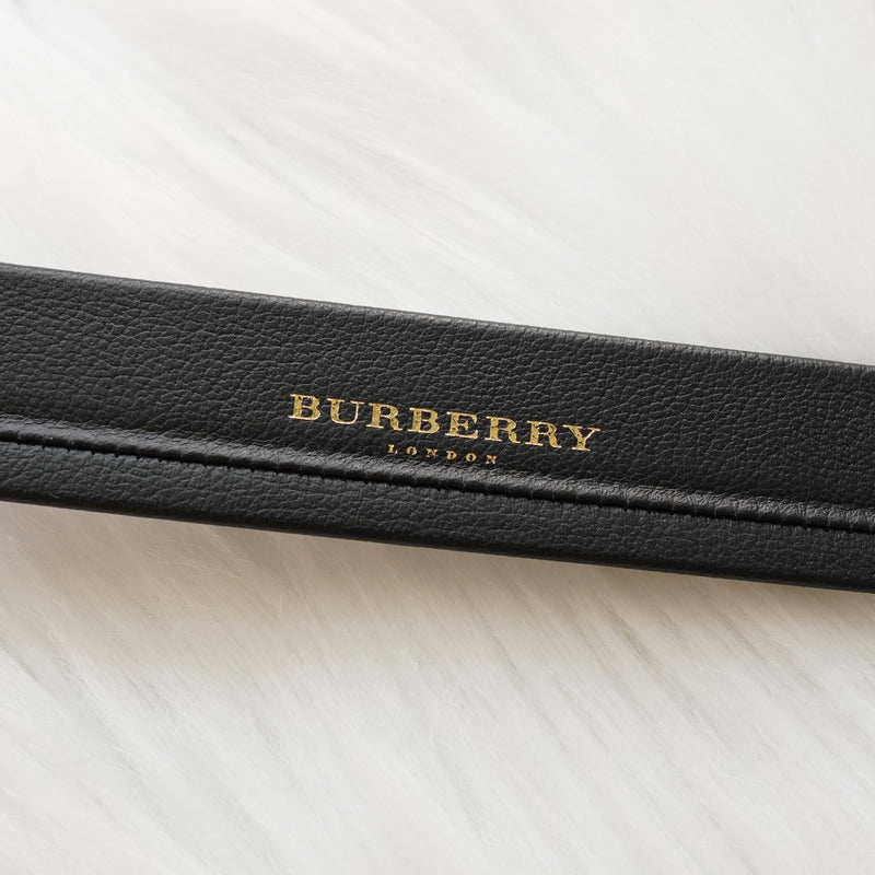 バーバリー ヴィンテージ ホースロゴ 差し込み式 ベルト ブラック メンズ デッドストック 箱付き