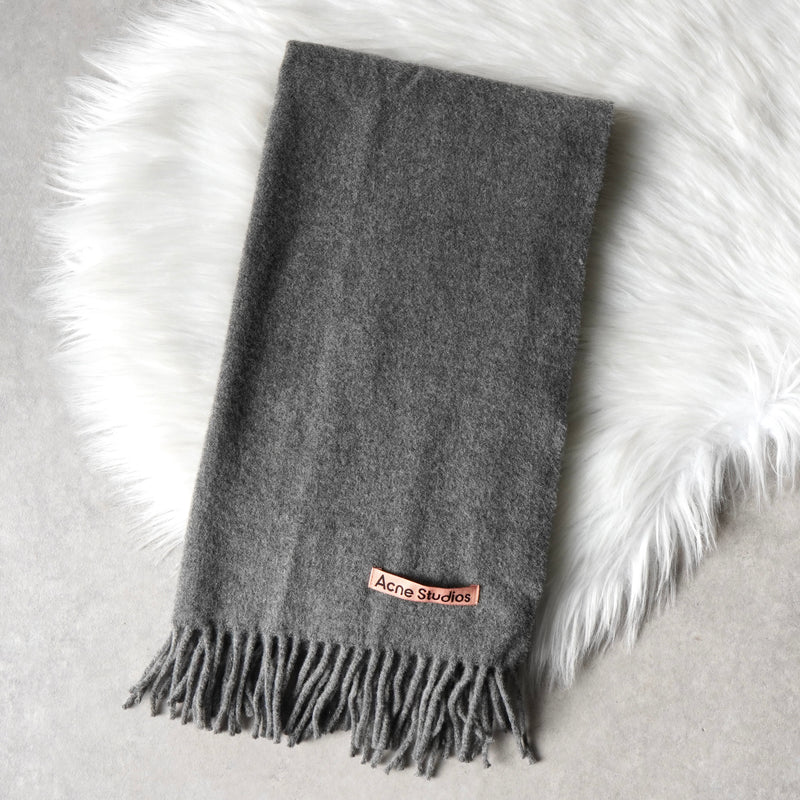 アクネ ストゥディオズ ストール ウール マフラー グレー