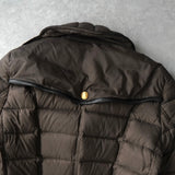 バーバリー 金ボタン ダウンジャケット ダウンコート ブラウン