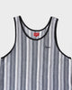 シュプリーム Knit Stripe Tank Top ニット タンクトップ グレー系 メンズ