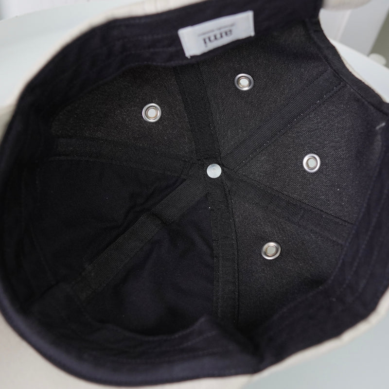 アミパリ アミ パリス ハートロゴ キャップ アイボリー