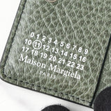 メゾン マルジェラ 四つタグ レザー 二つ折り財布 コンパクトウォレット カーキ 箱付き