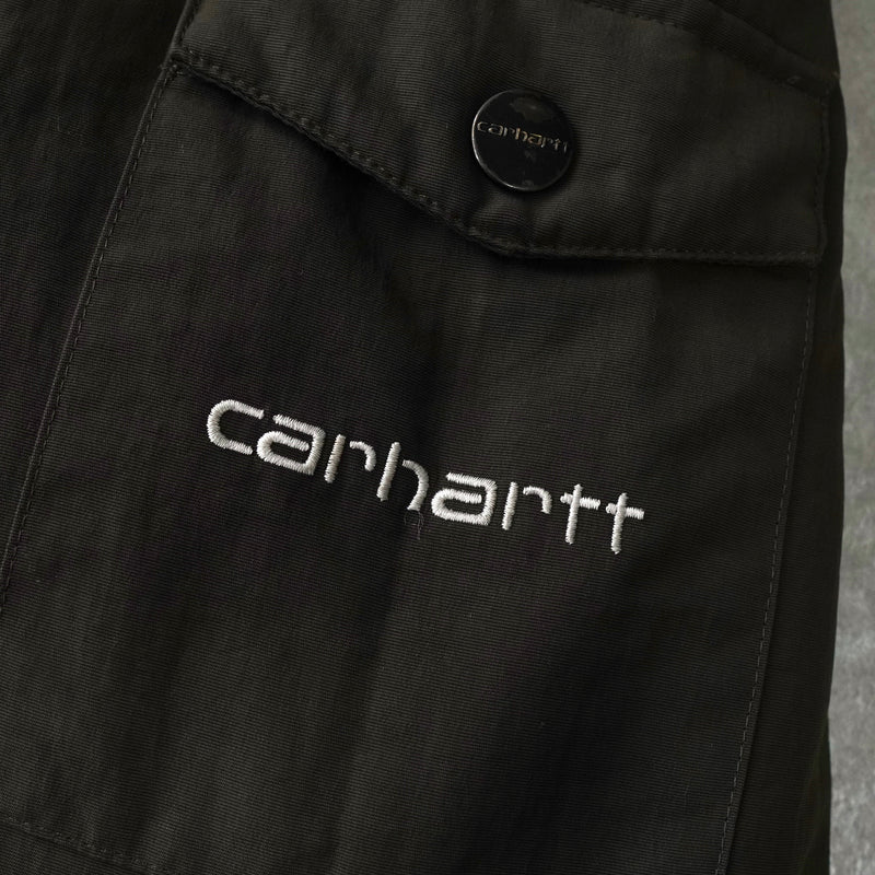 カーハート アンカレッジ パーカー ロゴ 中綿ジャケット マウンテンパーカー カーキ