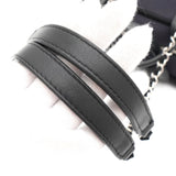 シャネル ドーヴィル キャンバス レザー 2way ハンドバッグ チェーンショルダーバッグ ブラック A番台8桁