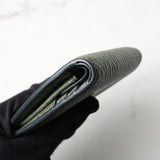 メゾン マルジェラ 四つタグ レザー 二つ折り財布 コンパクトウォレット カーキ 箱付き