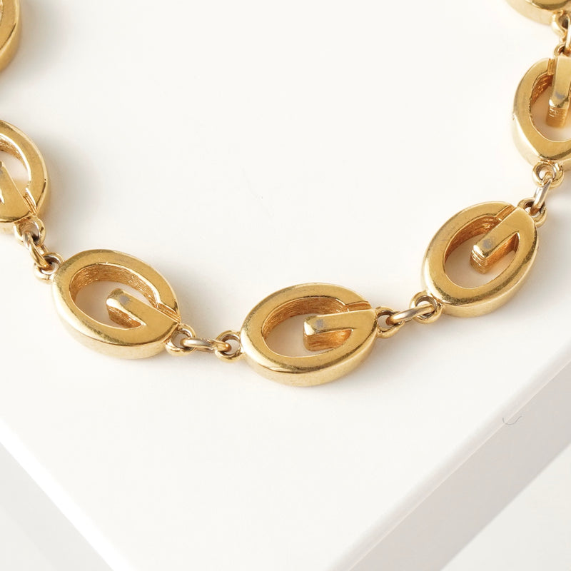 ジバンシィ ヴィンテージ Gロゴ ブレスレット GP ゴールド