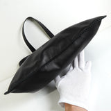 ロエベ アナグラム フラメンコ レザー トートバッグ ブラック