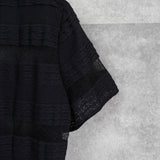 ヌメロ ヴェントゥーノ レース 半袖シャツ ブラック レディース