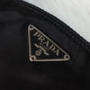 Prada Pocono Tessuto Nylon Shoulder Bag with Triangle Logo in Black