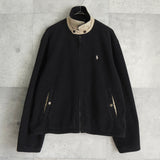 ポロ ラルフローレン スモールポニーロゴ フリース ジャケット ブルゾン ブラック メンズ