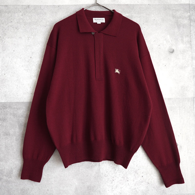 80's〜90's｜Logo Half-zip Collar Sweater