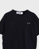 プレイ コム デ ギャルソン ハートロゴ Tシャツ ブラック