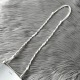 Jil Sander Tangle 白色小号皮革单肩包